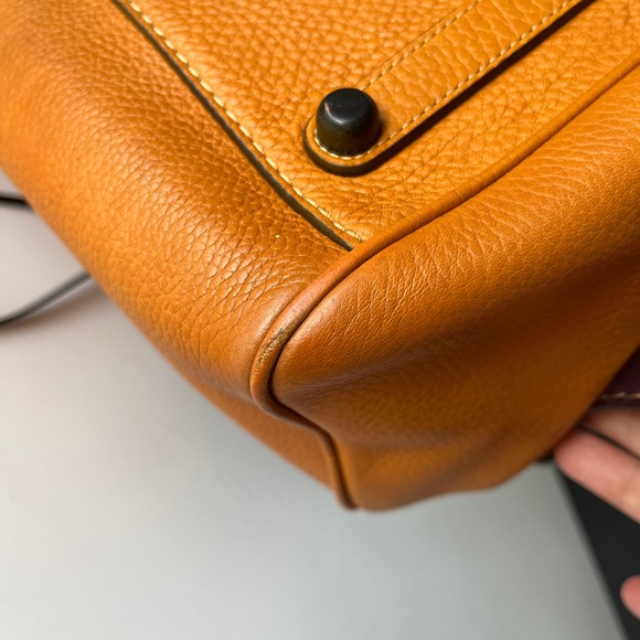 COACH 1941 Rogue Satchel in Butterscotch And Snakeskin...
